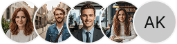 Multiple investor profile avatars on Regal Coinforge trading review block